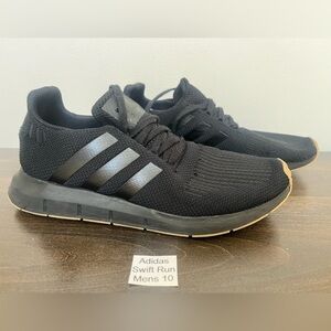 Mens Adidas Swift Run Black size 10